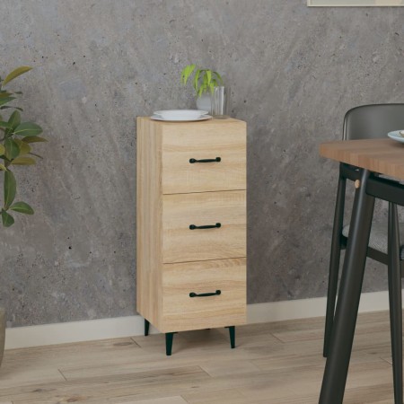 Sideboard aus Sonoma-Eichensperrholz, 34,5 x 34 x 90 cm von vidaXL, Sideboards - Ref: Foro24-812351, Preis: 60,37 €, Rabatt: %