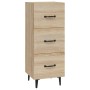 Sideboard aus Sonoma-Eichensperrholz, 34,5 x 34 x 90 cm von vidaXL, Sideboards - Ref: Foro24-812351, Preis: 60,37 €, Rabatt: %