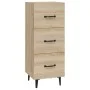 Sonoma oak plywood sideboard 34.5x34x90 cm by vidaXL, Sideboards - Ref: Foro24-812351, Price: 59,64 €, Discount: %