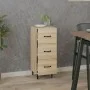 Sideboard aus Sonoma-Eichensperrholz, 34,5 x 34 x 90 cm von vidaXL, Sideboards - Ref: Foro24-812351, Preis: 59,64 €, Rabatt: %