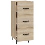 Sideboard aus Sonoma-Eichensperrholz, 34,5 x 34 x 90 cm von vidaXL, Sideboards - Ref: Foro24-812351, Preis: 60,37 €, Rabatt: %