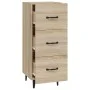 Sideboard aus Sonoma-Eichensperrholz, 34,5 x 34 x 90 cm von vidaXL, Sideboards - Ref: Foro24-812351, Preis: 59,64 €, Rabatt: %