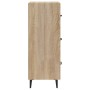 Sideboard aus Sonoma-Eichensperrholz, 34,5 x 34 x 90 cm von vidaXL, Sideboards - Ref: Foro24-812351, Preis: 60,37 €, Rabatt: %