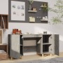 Betongrauer Sperrholzschreibtisch 140x50x75 cm von vidaXL, Schreibtische - Ref: Foro24-812766, Preis: 103,75 €, Rabatt: %