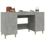 Escritorio de madera contrachapada gris hormigón 140x50x75 cm de vidaXL, Escritorios - Ref: Foro24-812766, Precio: 102,49 €, ...