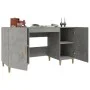 Escritorio de madera contrachapada gris hormigón 140x50x75 cm de vidaXL, Escritorios - Ref: Foro24-812766, Precio: 102,49 €, ...