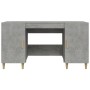 Betongrauer Sperrholzschreibtisch 140x50x75 cm von vidaXL, Schreibtische - Ref: Foro24-812766, Preis: 103,75 €, Rabatt: %