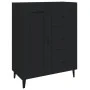 Aparador de madera contrachapada negro 69,5x34x90 cm de vidaXL, Aparadores - Ref: Foro24-812232, Precio: 85,84 €, Descuento: %