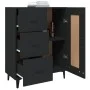 Aparador de madera contrachapada negro 69,5x34x90 cm de vidaXL, Aparadores - Ref: Foro24-812232, Precio: 85,84 €, Descuento: %