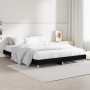 Estructura de cama madera de ingeniería negra 135x190 cm de vidaXL, Camas y somieres - Ref: Foro24-832078, Precio: 95,63 €