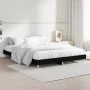 Schwarzer Bettrahmen aus Holzwerkstoff, 135 x 190 cm von vidaXL, Betten und Lattenroste - Ref: Foro24-832078, Preis: 90,59 €,...