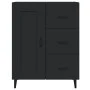 Aparador de madera contrachapada negro 69,5x34x90 cm de vidaXL, Aparadores - Ref: Foro24-812232, Precio: 85,84 €, Descuento: %