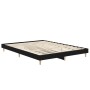Estructura de cama madera de ingeniería negra 135x190 cm de vidaXL, Camas y somieres - Ref: Foro24-832078, Precio: 95,71 €, D...