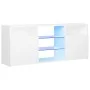 Mueble para TV con luces LED blanco 120x30x50 cm de vidaXL, Muebles TV - Ref: Foro24-804301, Precio: 83,19 €, Descuento: %