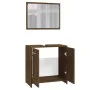 Set Badmöbel Sperrholz braune Eiche von vidaXL, Badezimmermöbel - Ref: Foro24-815530, Preis: 64,71 €, Rabatt: %