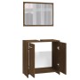 Set de muebles de baño madera contrachapada marrón roble de vidaXL, Muebles de baño - Ref: Foro24-815530, Precio: 67,94 €