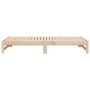 Sofá cama extraíble madera maciza de pino 2x(90x200) cm