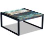 Mesa de centro de madera maciza reciclada 80x80x40 cm