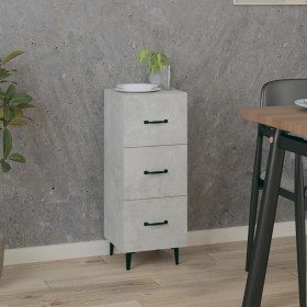 Concrete gray plywood sideboard 34.5x34x90 cm by vidaXL, Sideboards - Ref: Foro24-812352, Price: 60,26 €, Discount: %