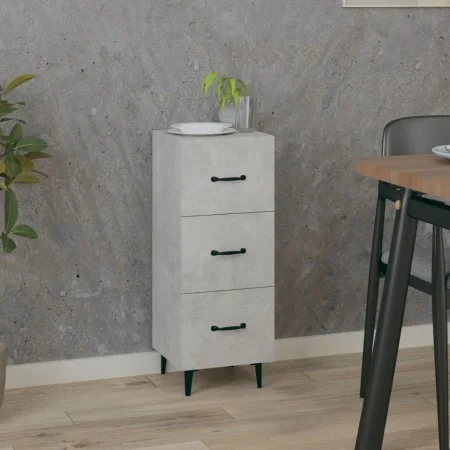 Aparador de madera contrachapada gris hormigón 34,5x34x90 cm de vidaXL, Aparadores - Ref: Foro24-812352, Precio: 59,52 €, Des...