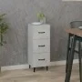 Aparador de madera contrachapada gris hormigón 34,5x34x90 cm de vidaXL, Aparadores - Ref: Foro24-812352, Precio: 59,52 €, Des...