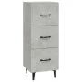Aparador de madera contrachapada gris hormigón 34,5x34x90 cm de vidaXL, Aparadores - Ref: Foro24-812352, Precio: 59,52 €, Des...