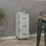 Aparador de madera contrachapada gris hormigón 34,5x34x90 cm de vidaXL, Aparadores - Ref: Foro24-812352, Precio: 59,52 €, Des...