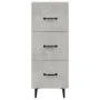 Aparador de madera contrachapada gris hormigón 34,5x34x90 cm de vidaXL, Aparadores - Ref: Foro24-812352, Precio: 59,52 €, Des...