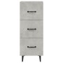 Aparador de madera contrachapada gris hormigón 34,5x34x90 cm de vidaXL, Aparadores - Ref: Foro24-812352, Precio: 60,26 €, Des...