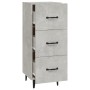 Aparador de madera contrachapada gris hormigón 34,5x34x90 cm de vidaXL, Aparadores - Ref: Foro24-812352, Precio: 60,26 €, Des...
