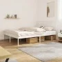 Bettgestell aus weißem Metall mit Kopfteil 160x200 cm von vidaXL, Betten und Lattenroste - Ref: Foro24-350934, Preis: 100,03 ...