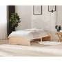 Solid wood bed frame 100x200 cm by vidaXL, Beds and slatted bases - Ref: Foro24-814939, Price: 122,29 €, Discount: %