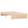 Solid wood bed frame 100x200 cm by vidaXL, Beds and slatted bases - Ref: Foro24-814939, Price: 122,29 €, Discount: %