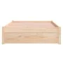 Solid wood bed frame 100x200 cm by vidaXL, Beds and slatted bases - Ref: Foro24-814939, Price: 122,29 €, Discount: %