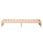 Solid wood bed frame 100x200 cm by vidaXL, Beds and slatted bases - Ref: Foro24-814939, Price: 122,29 €, Discount: %