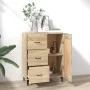 Aparador de madera contrachapada roble Sonoma 69,5x34x90 cm de vidaXL, Aparadores - Ref: Foro24-812234, Precio: 90,44 €, Desc...