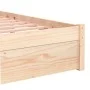 Solid wood bed frame 100x200 cm by vidaXL, Beds and slatted bases - Ref: Foro24-814939, Price: 122,29 €, Discount: %