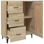 Aparador de madera contrachapada roble Sonoma 69,5x34x90 cm de vidaXL, Aparadores - Ref: Foro24-812234, Precio: 90,44 €, Desc...