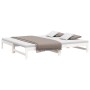 Abnehmbares Schlafsofa aus massivem weißem Kiefernholz, 2 x (90 x 200) cm von vidaXL, Betten und Lattenroste - Ref: Foro24-82...