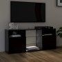 TV-Möbel mit schwarzen LED-Leuchten 120x30x50 cm von vidaXL, TV-Möbel - Ref: Foro24-804302, Preis: 91,79 €, Rabatt: %