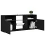 TV-Möbel mit schwarzen LED-Leuchten 120x30x50 cm von vidaXL, TV-Möbel - Ref: Foro24-804302, Preis: 88,37 €, Rabatt: %