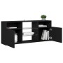 TV-Möbel mit schwarzen LED-Leuchten 120x30x50 cm von vidaXL, TV-Möbel - Ref: Foro24-804302, Preis: 91,79 €, Rabatt: %