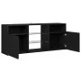 TV-Möbel mit schwarzen LED-Leuchten 120x30x50 cm von vidaXL, TV-Möbel - Ref: Foro24-804302, Preis: 88,37 €, Rabatt: %