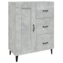 Concrete gray plywood sideboard 69.5x34x90 cm by vidaXL, Sideboards - Ref: Foro24-812235, Price: 81,92 €, Discount: %