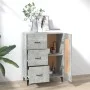Betongraues Sperrholz-Sideboard 69,5 x 34 x 90 cm von vidaXL, Sideboards - Ref: Foro24-812235, Preis: 80,91 €, Rabatt: %