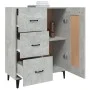 Concrete gray plywood sideboard 69.5x34x90 cm by vidaXL, Sideboards - Ref: Foro24-812235, Price: 80,91 €, Discount: %