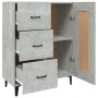 Betongraues Sperrholz-Sideboard 69,5 x 34 x 90 cm von vidaXL, Sideboards - Ref: Foro24-812235, Preis: 80,91 €, Rabatt: %