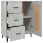 Concrete gray plywood sideboard 69.5x34x90 cm by vidaXL, Sideboards - Ref: Foro24-812235, Price: 81,92 €, Discount: %