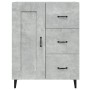 Concrete gray plywood sideboard 69.5x34x90 cm by vidaXL, Sideboards - Ref: Foro24-812235, Price: 81,92 €, Discount: %
