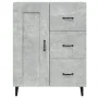 Concrete gray plywood sideboard 69.5x34x90 cm by vidaXL, Sideboards - Ref: Foro24-812235, Price: 80,91 €, Discount: %